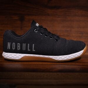 NOBULL Shoes Women's Size 7.5 Black Gum Trainer CrossFit Athletic Sneakers